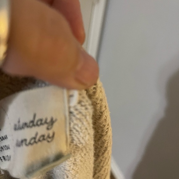 Anthropologie Saturday Sunday Gray and Cream Cardigan - Picture 5 of 5